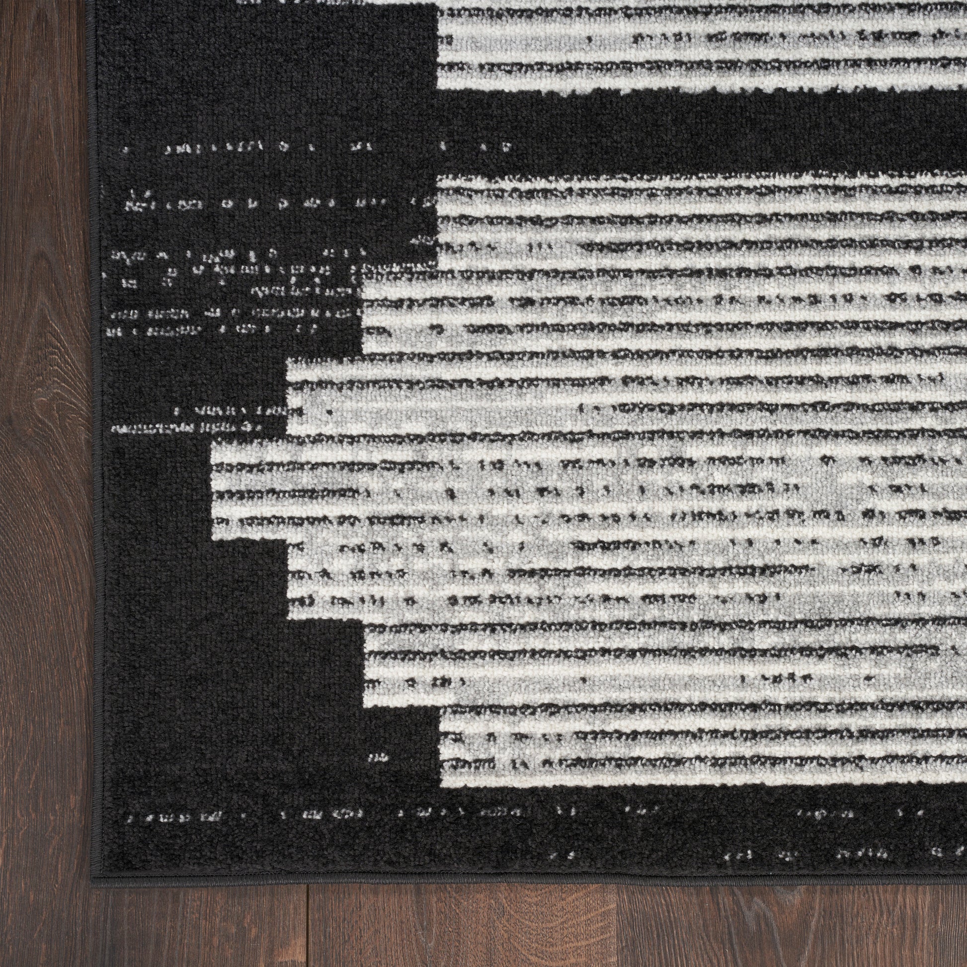 Nourison Home Modern Passion  Black Grey  Contemporary