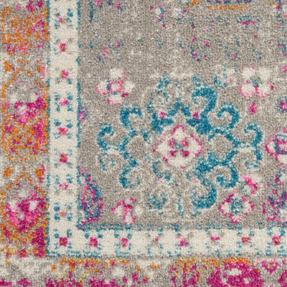 Nourison Home Passion  Grey Multicolor  Transitional
