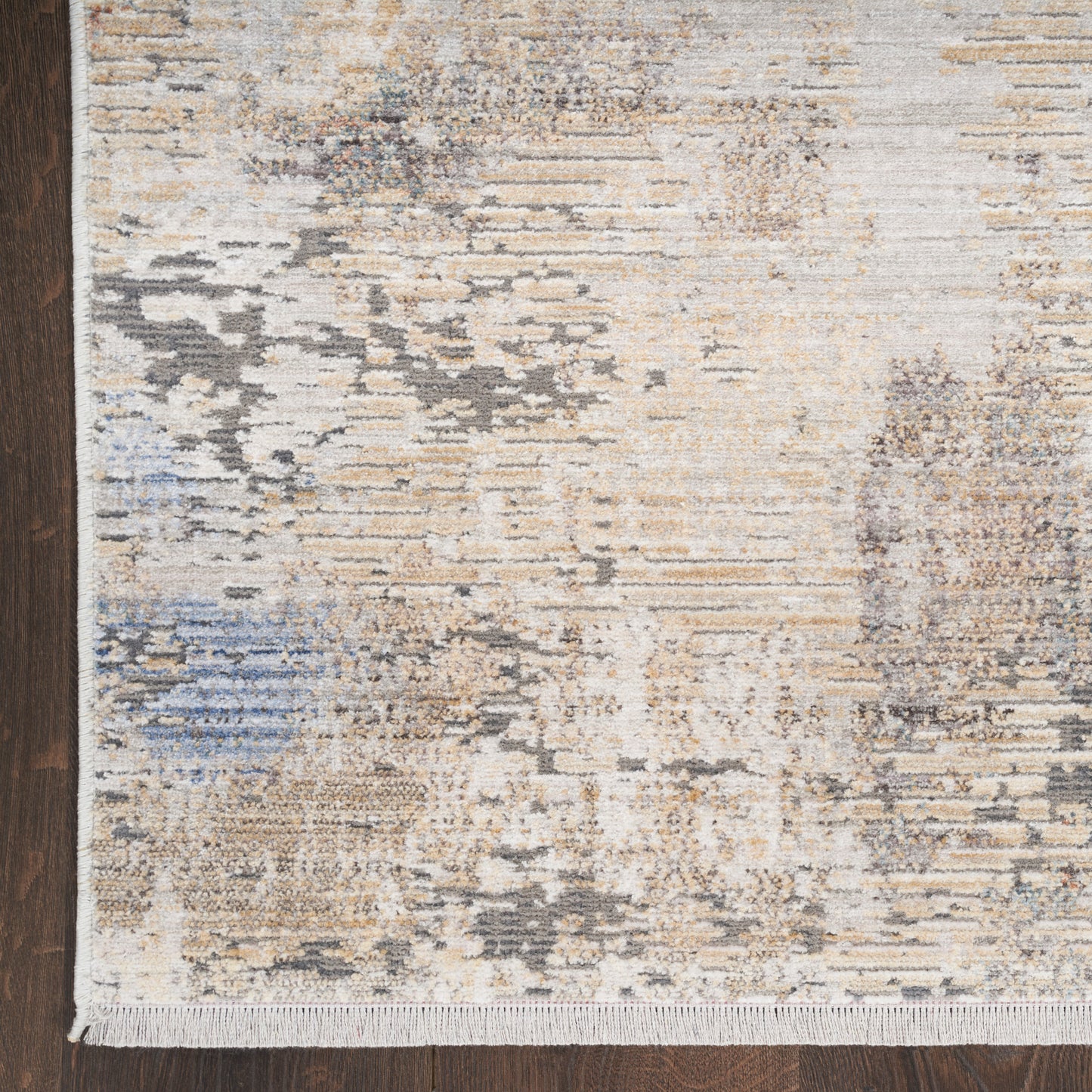 Nourison Home Abstract Hues  Beige Grey  Contemporary