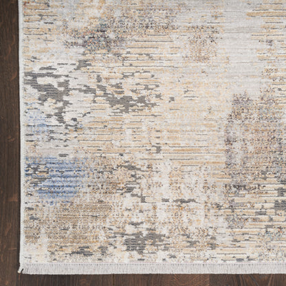 Nourison Home Abstract Hues  Beige Grey  Contemporary