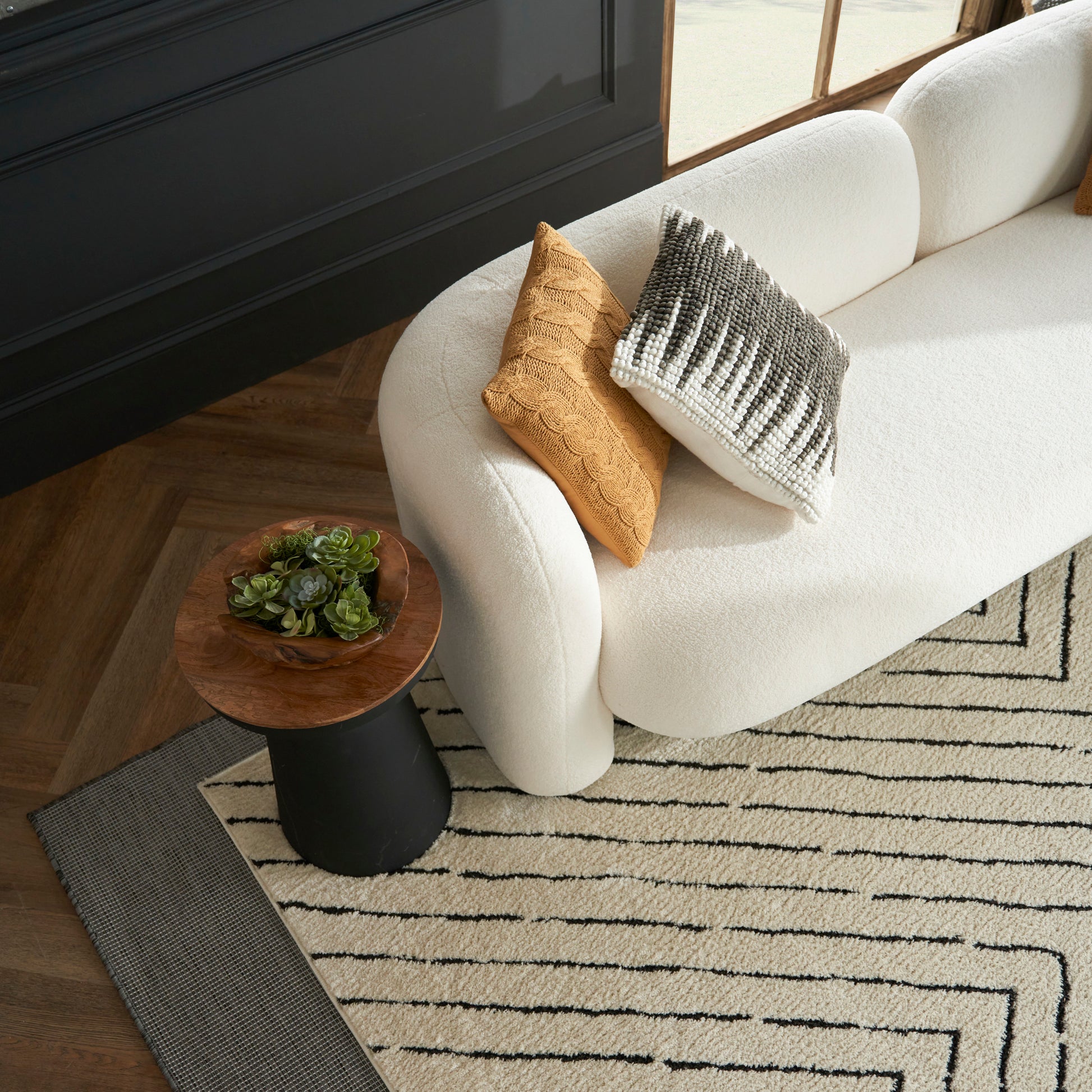 Nourison Home Positano  Charcoal  Contemporary