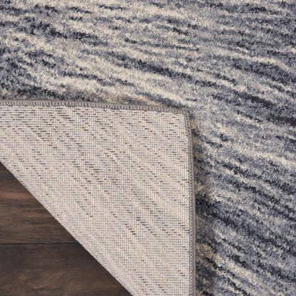 Nourison Home Moroccan Celebration  Blue Grey  Contemporary