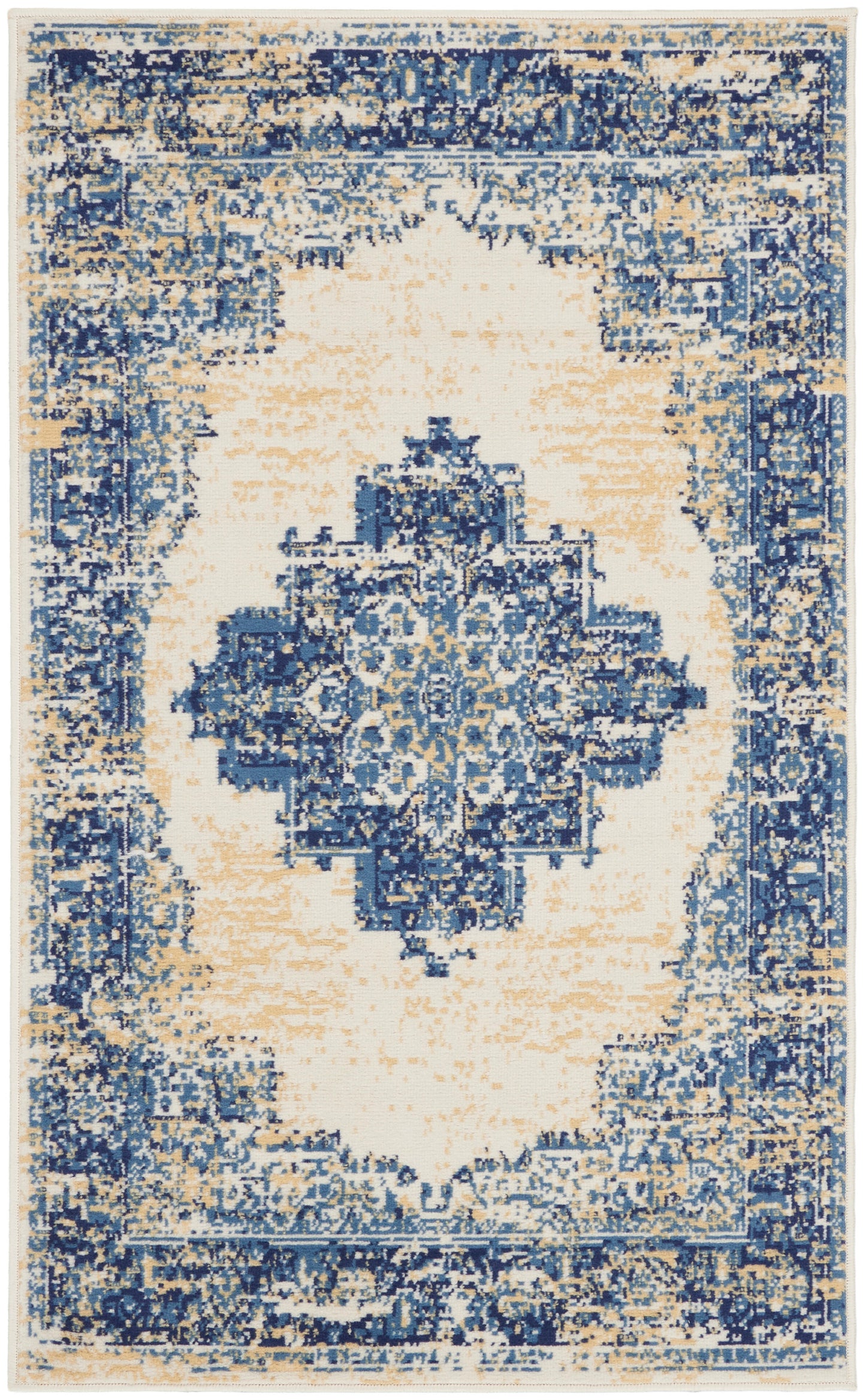 Nourison Home Grafix GRF14 White Transitional Power-loomed Rug