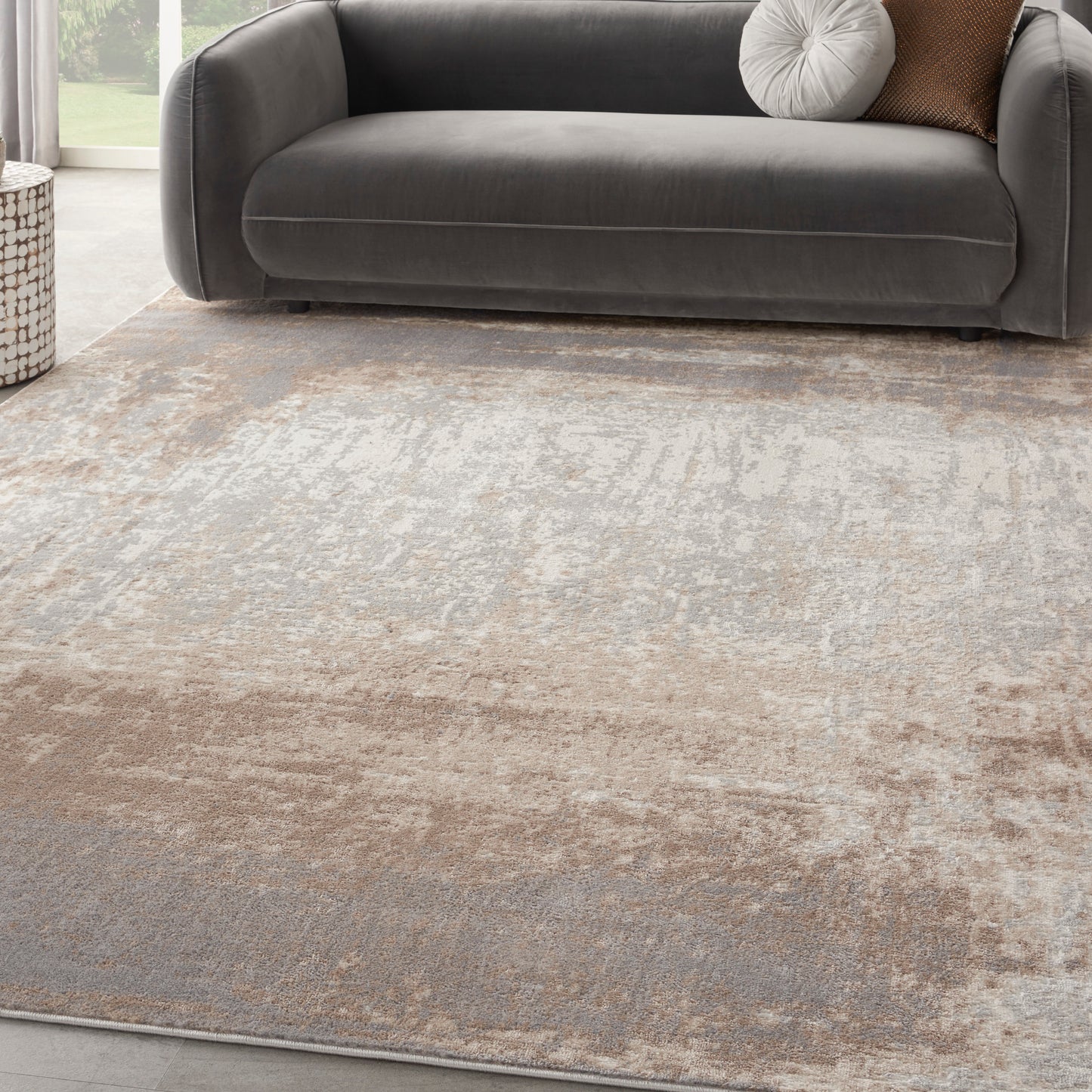 Nourison Home Elation  Grey Ivory  Contemporary