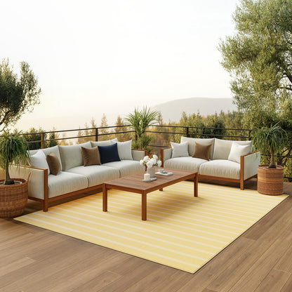 Nourison Home Positano  Yellow Ivory  Contemporary