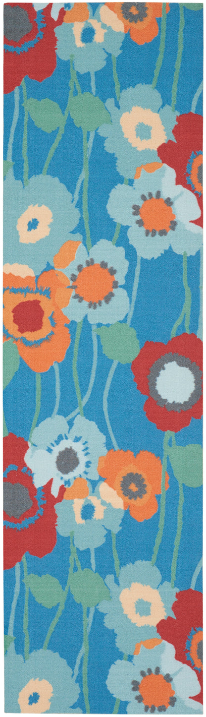 Waverly Sun N Shade SND27 Bluebell Contemporary Power-Loomed Rug