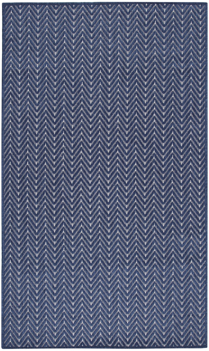 Nourison Home Horizon Indoor/Outdoor HOZ02 Navy Contemporary Power-loomed Rug