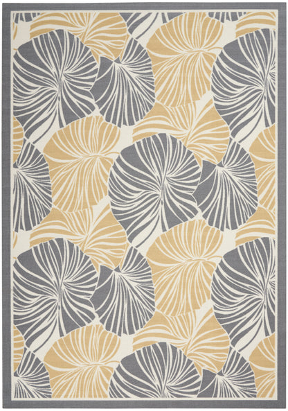 Waverly Sun N Shade SND87 Grey Contemporary Power-Loomed Rug