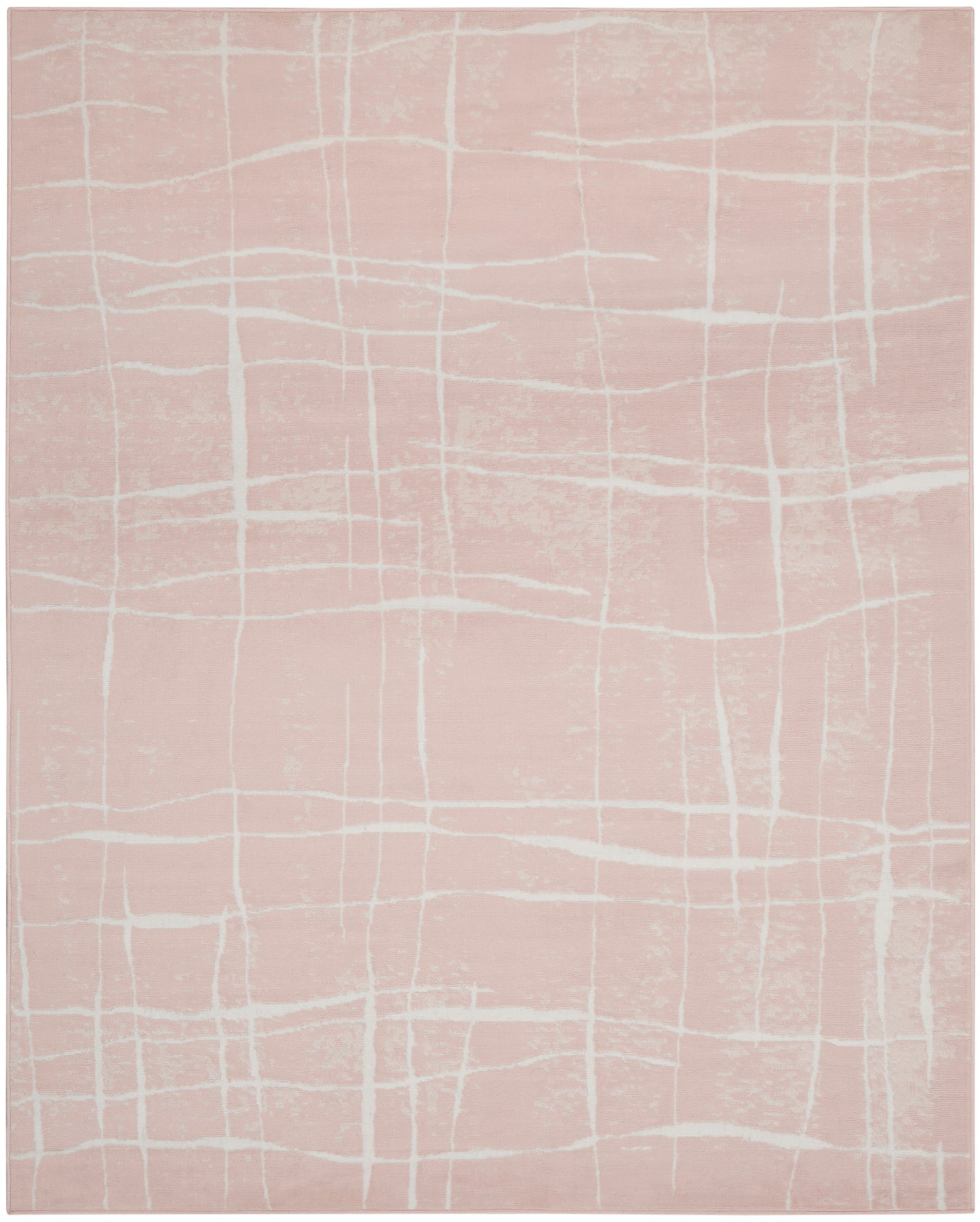 Nourison Home Whimsicle WHS09 Pink Ivory Contemporary Power-loomed Rug