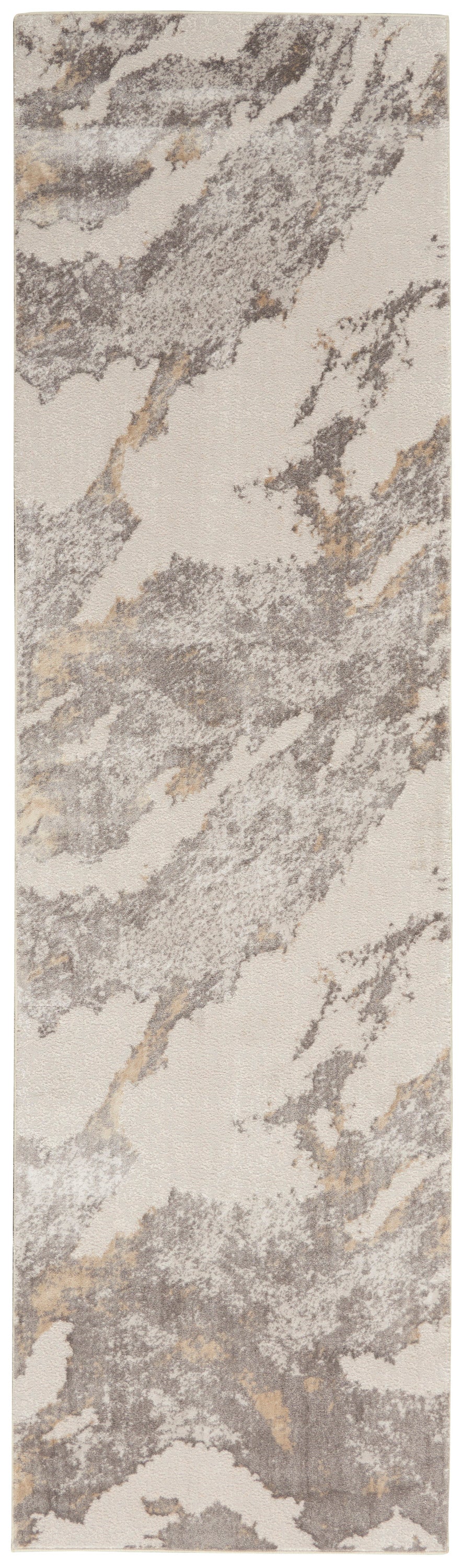 Nourison Home Silky Textures SLY03 Brown Ivory Contemporary Power-loomed Rug