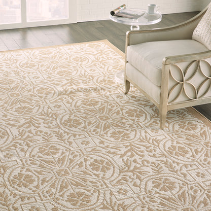 Nourison Home Aruba  Beige Cream  Transitional