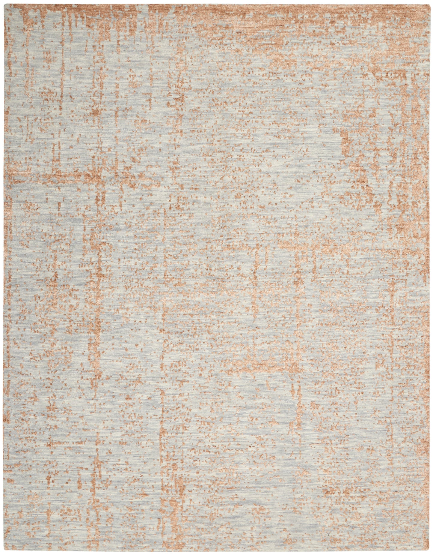 Nourison Home Luna LUN01 Blue Mocha Contemporary Hand Knotted Rug