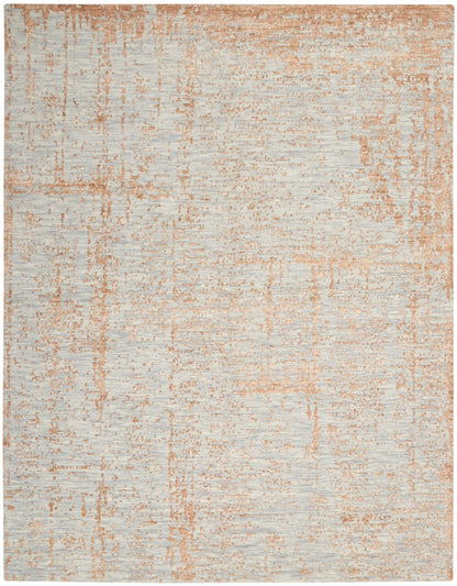 Nourison Home Luna LUN01 Blue Mocha Contemporary Hand Knotted Rug