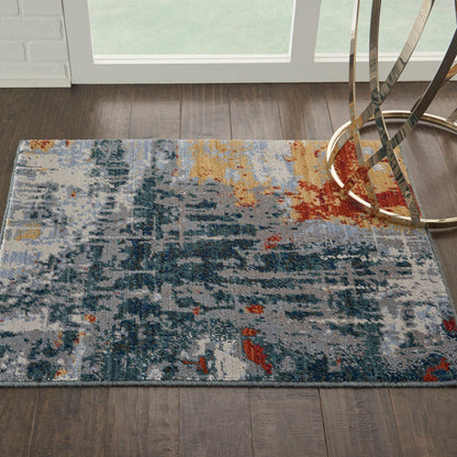 Nourison Home Artworks  Slate Brick  Contemporary