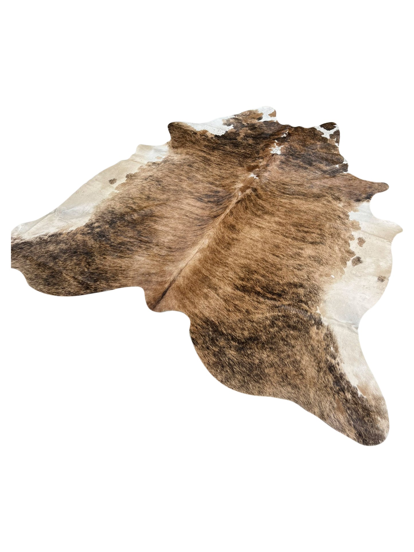Artisan Claire 5555 Brown Beige Hair on Hide Cowhide Shape Rug