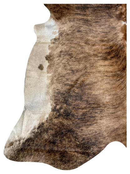 Artisan Claire 5555 Brown Beige Hair on Hide Cowhide Shape Rug