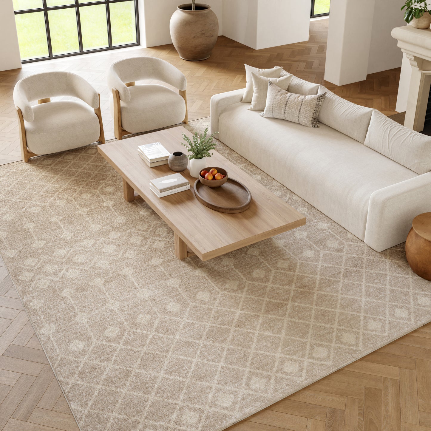 Nourison Home Grafix  Beige  Transitional