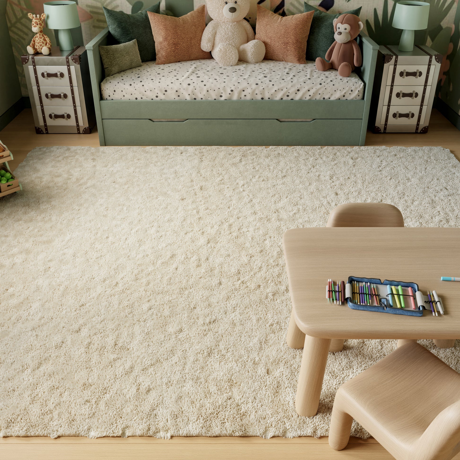 Nourison Home Dreamy Shag  Ivory  Contemporary