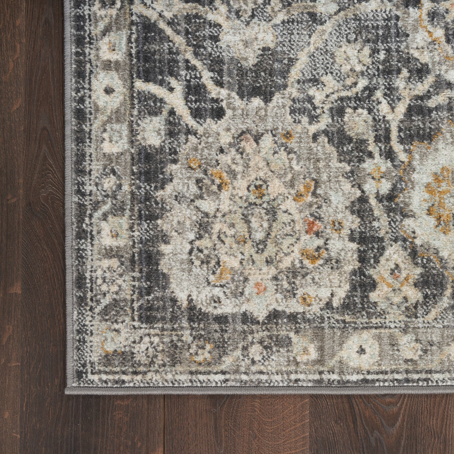 Nourison Home Oushak Home  Charcoal  Traditional