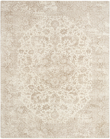 Nourison Home Azalea AZA01 Ivory Beige Traditional Hand Tufted Rug
