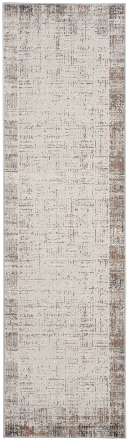 Nourison Home Elation ETN05 Ivory Grey Contemporary Power-loomed Rug