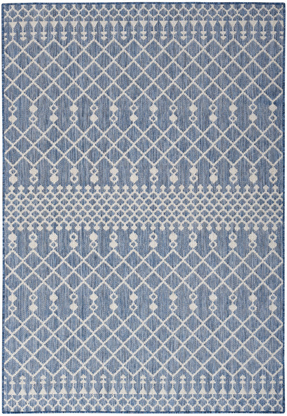 Nourison Home Positano POS02 Navy Blue Contemporary Power-loomed Rug