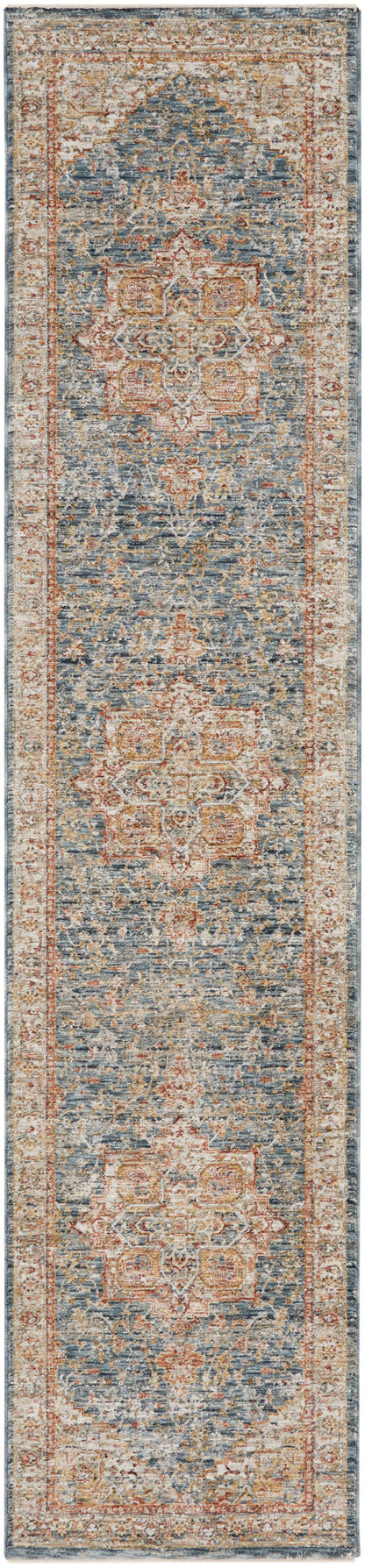 Nourison Home Sahar SHR06 Ivory Blue Traditional Power-loomed Rug