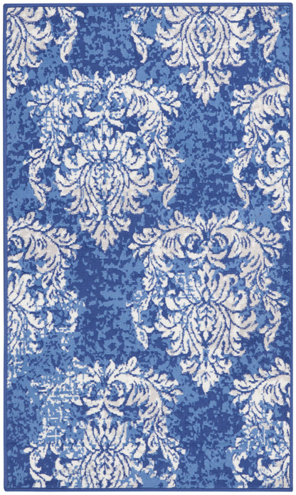 Nourison Home Whimsicle WHS11 Navy Ivory Contemporary Power-loomed Rug