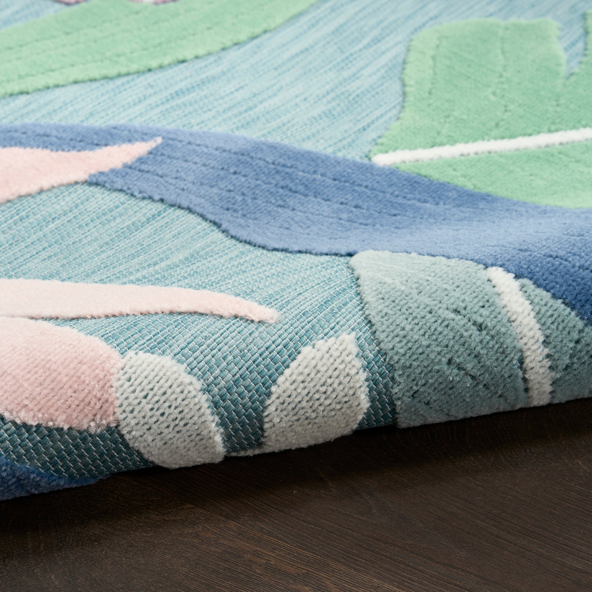 Nourison Home Suncoast  Blue Multicolor  Contemporary