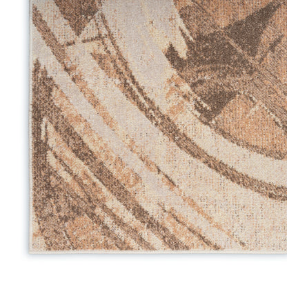 Nourison Home Astra Machine Washable  Beige  Contemporary