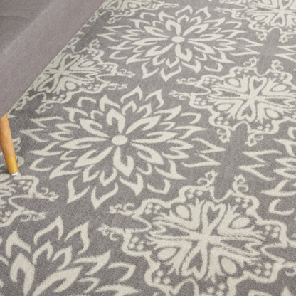 Nourison Home Jubilant  Ivory Grey  Transitional