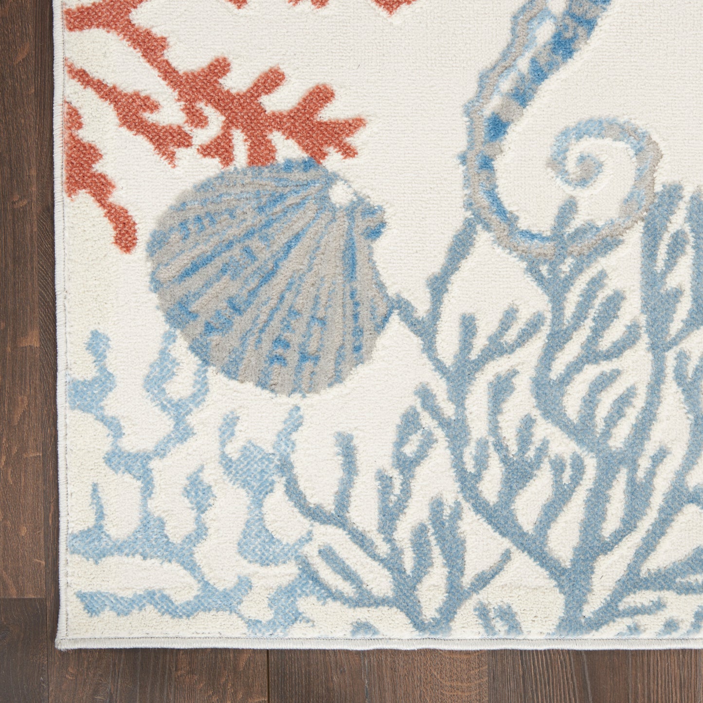 Nourison Home Seaside  Ivory Multicolor  Contemporary