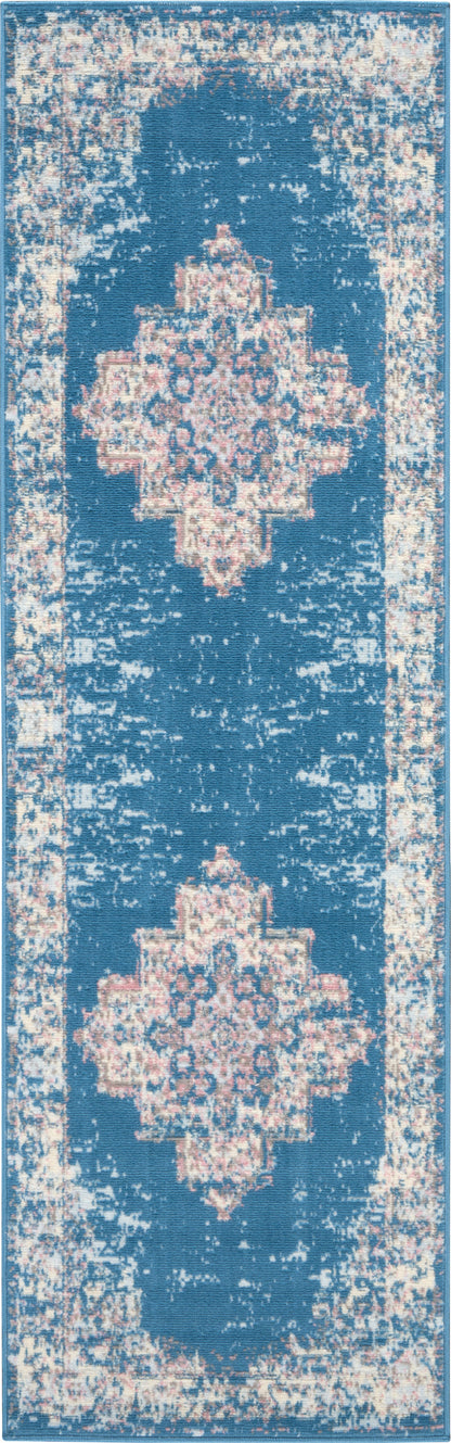 Nourison Home Grafix GRF14 Blue Transitional Power-loomed Rug