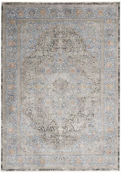 Nourison Home Starry Nights STN07 Blue Traditional Loom-woven Rug