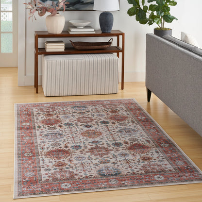 Nourison Home Fulton  Beige Multicolor  Traditional