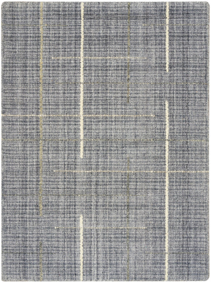 Calvin Klein CK041 Architectura ACT01 Denim Contemporary Hand Woven Rug