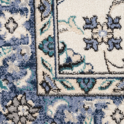 Nourison Home Nourison Essentials  Ivory Blue  Traditional