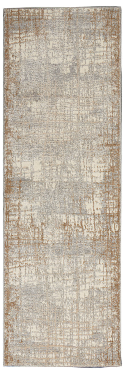 Calvin Klein CK950 Rush CK950 Ivory Taupe Contemporary Power-loomed Rug