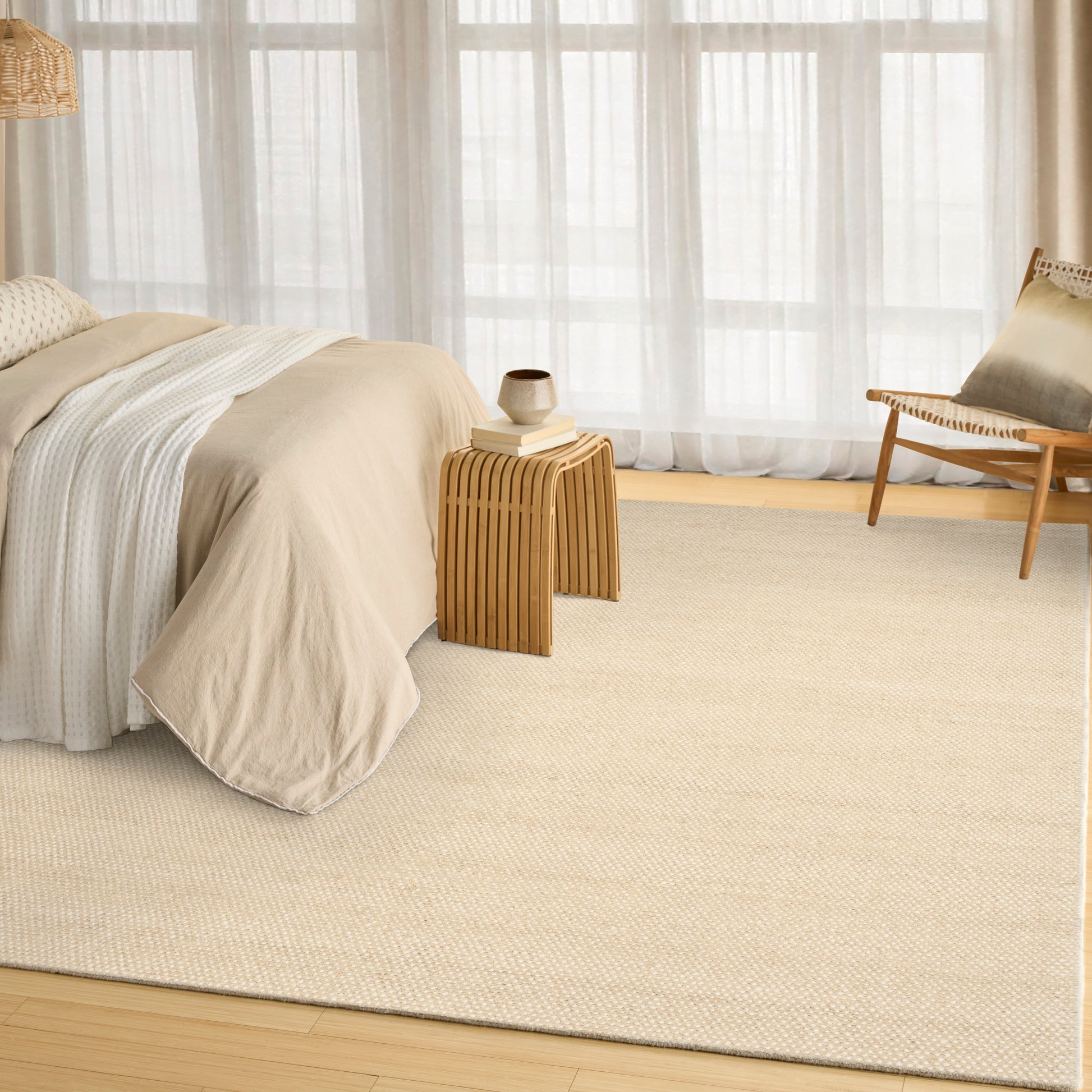 DKNY Pure Rows  Ivory Beige  Contemporary