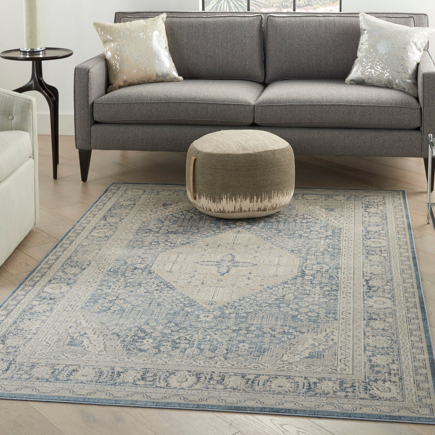 Nourison Home Malta  Blue  Traditional