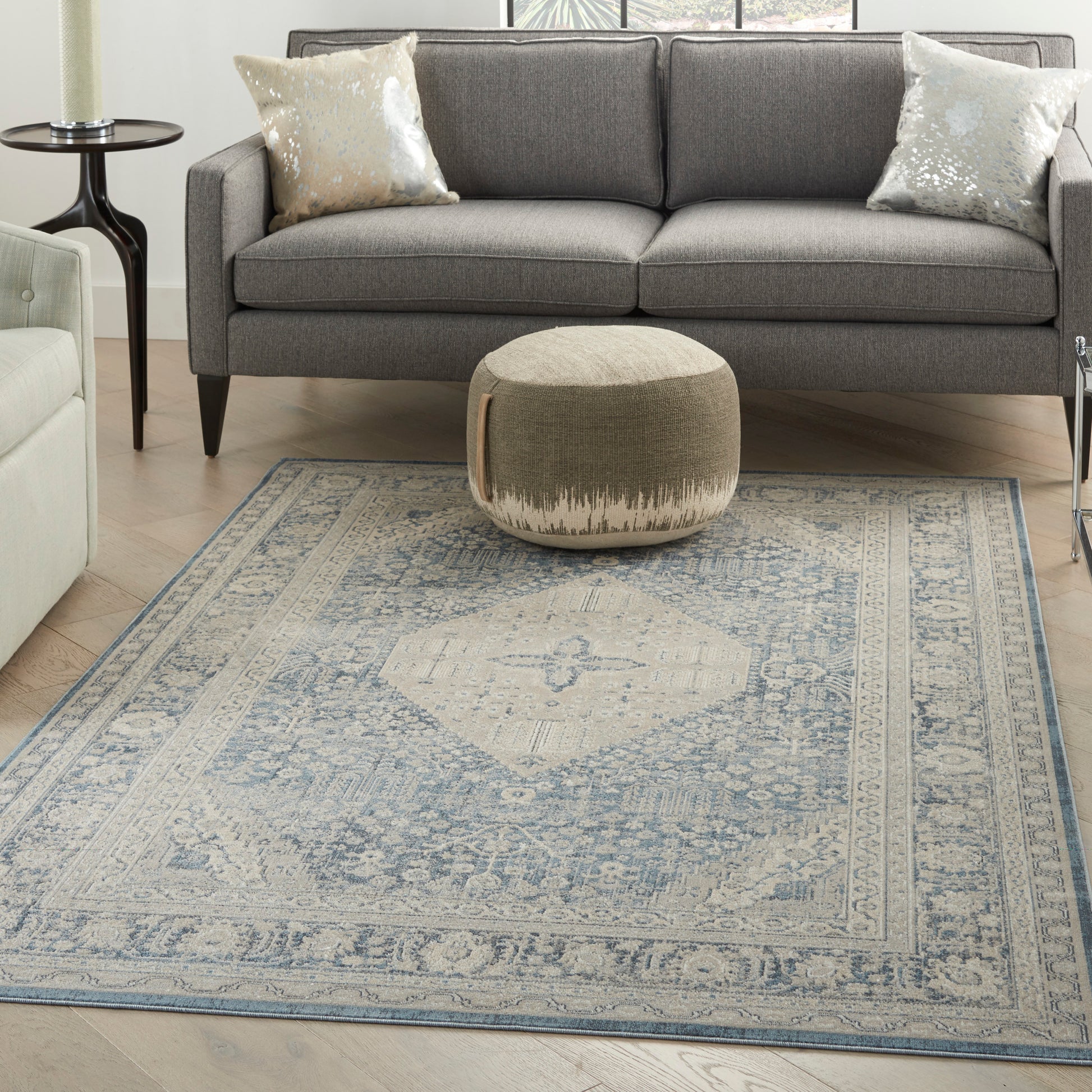 Nourison Home Malta  Blue  Traditional