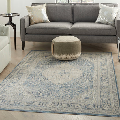Nourison Home Malta  Blue  Traditional
