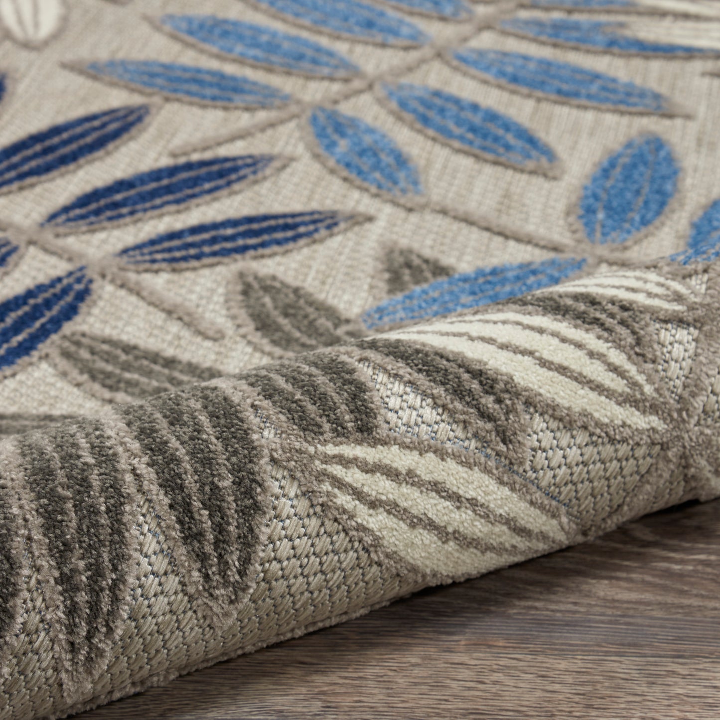 Nourison Home Aloha  Grey Blue  Contemporary
