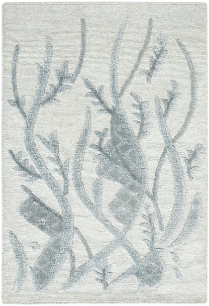 Nourison Home Divine DIV13 Slate Contemporary Hand Knotted Rug