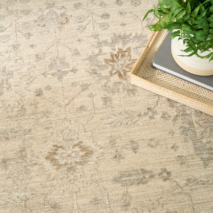 Nourison Home Moonlit  Ivory Grey  Traditional