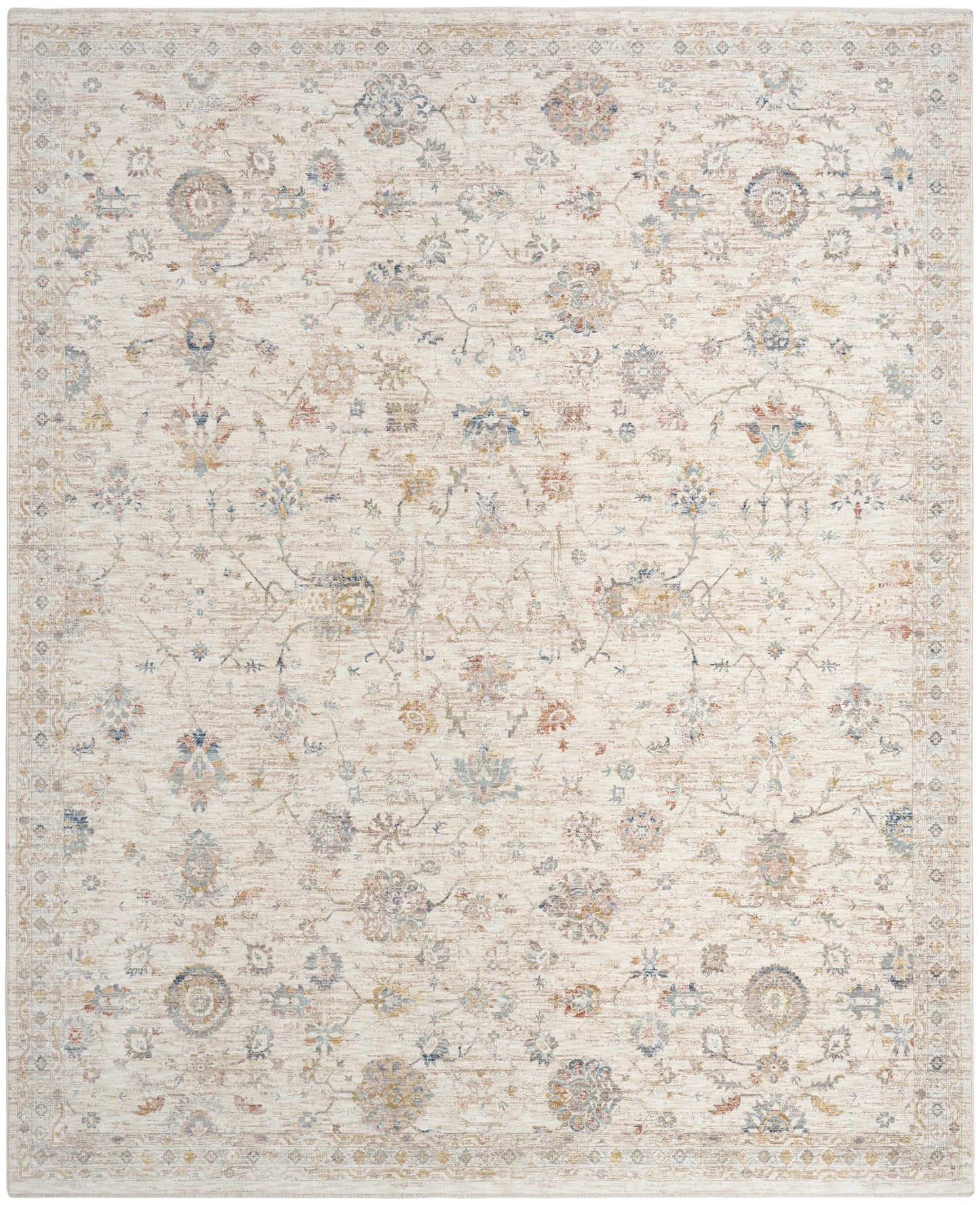 Nourison Home Antique Fusion  Ivory Multicolor  Traditional