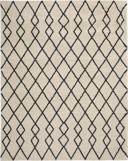 Nourison Home Martil MAT01 Ivory Charcoal Contemporary Power-loomed Rug