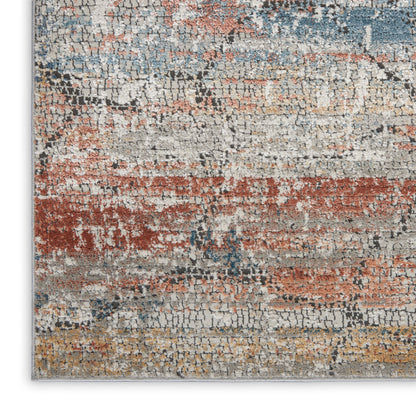 Nourison Home Rustic Textures  Multicolor  Contemporary