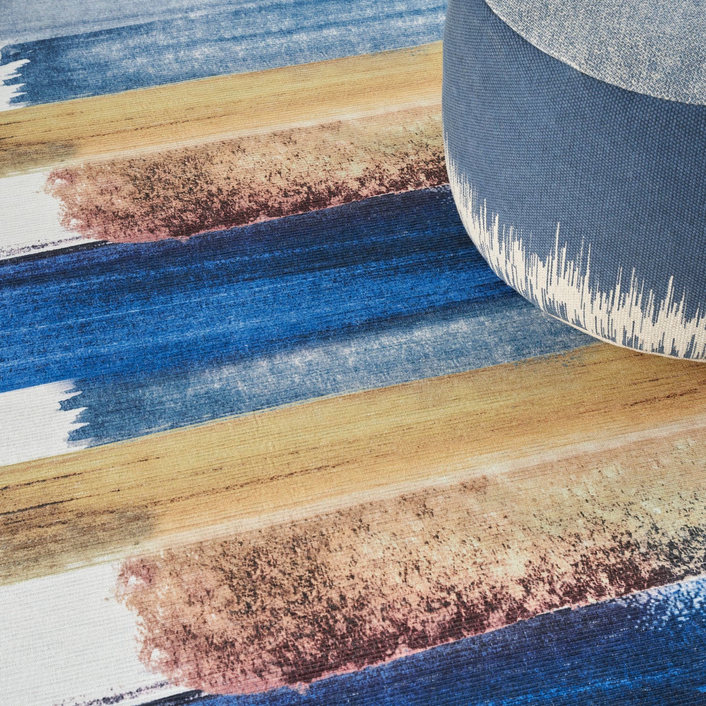 Nourison Home Nourison Washables  Blue Multicolor  Contemporary