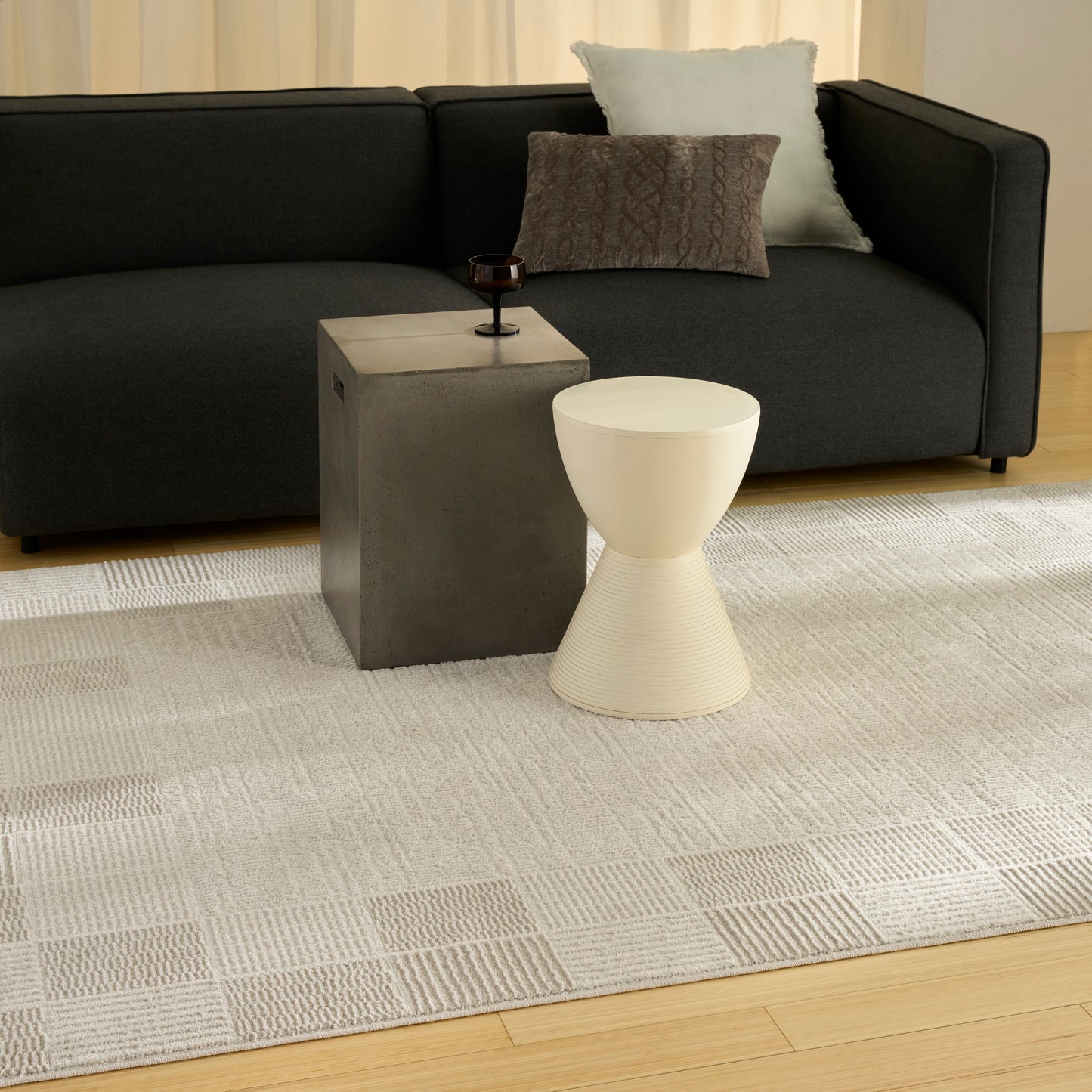 Nourison Home Nordic  Ivory Grey  Contemporary